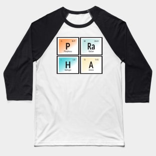 Praha Periodic Table Baseball T-Shirt